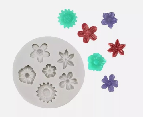 Flowers silicone fondant - fondant, mould