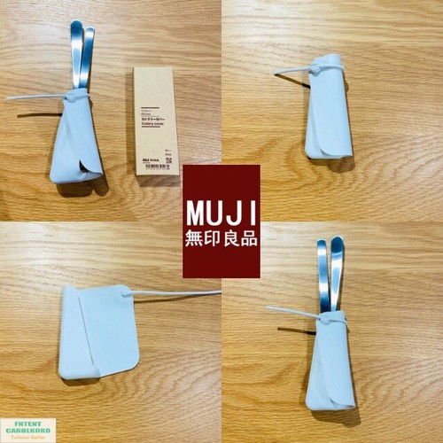 Muji silicone grey cutlery - [muji],