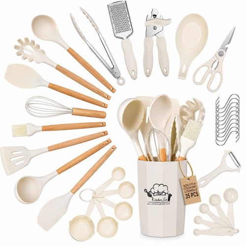 Pcs wooden kitchen utensils - 35,