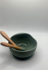 Kids silicone Bowl and Cutlery