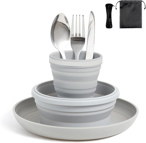 Camping plate bowl cup cutlery - camping,