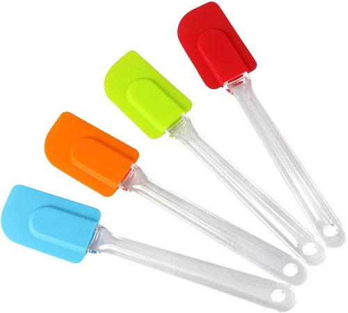 4pcs silicone spatulas spoons - spatulas,