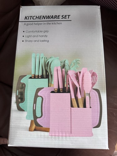 Pink kitchenware set - pink, cutlery
