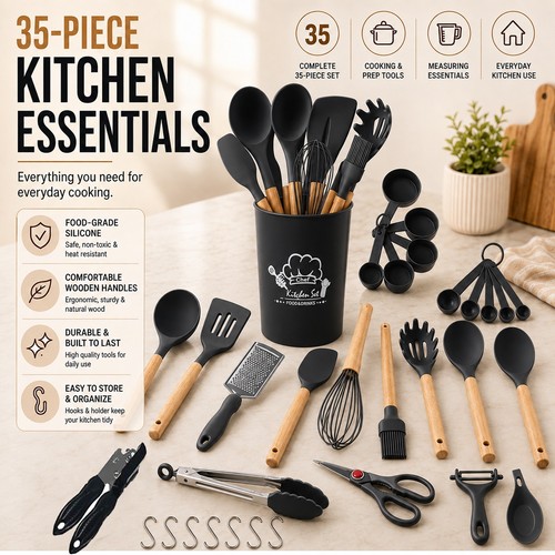 Pcs kitchen utensils set - kitchen,