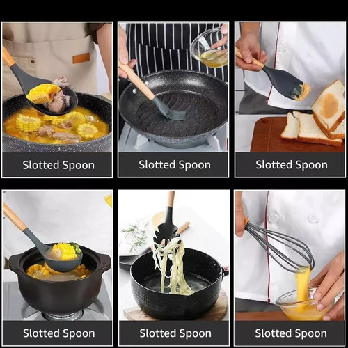 Piece silicone kitchen - 14-piece,