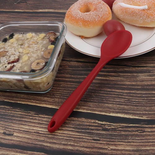 Silicone dinner dessert spoon - silicone,