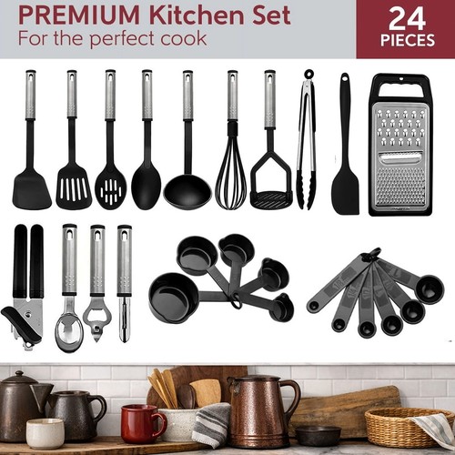 Pcs nonstick utensil set - 24,