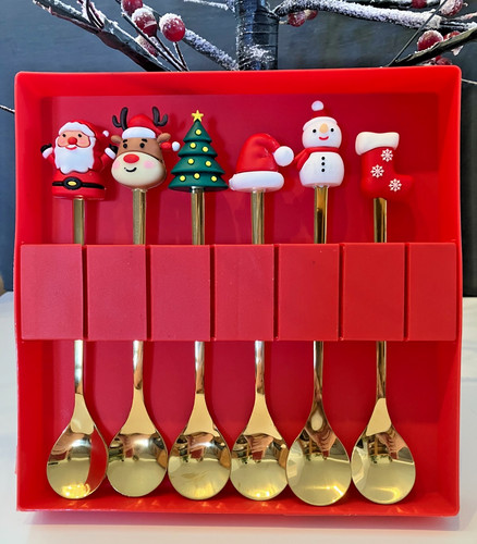 Piece christmas spoons - spoons, gift