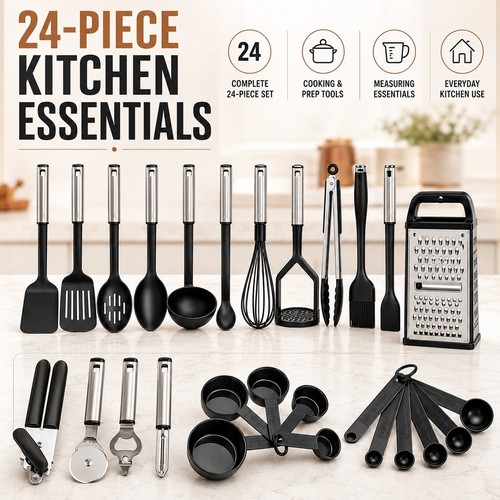 Pcs kitchen utensils set - 24,
