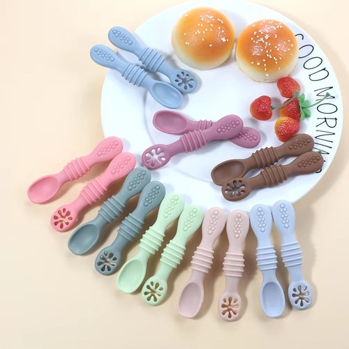 2pcs silicone spoon fork - silicone,
