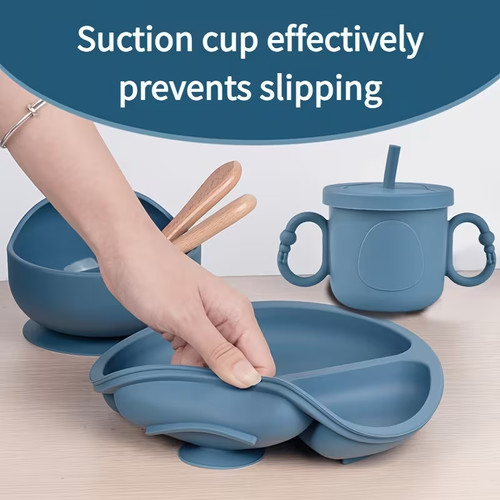 6pcs set baby feeding silicone - 6pcs/set,