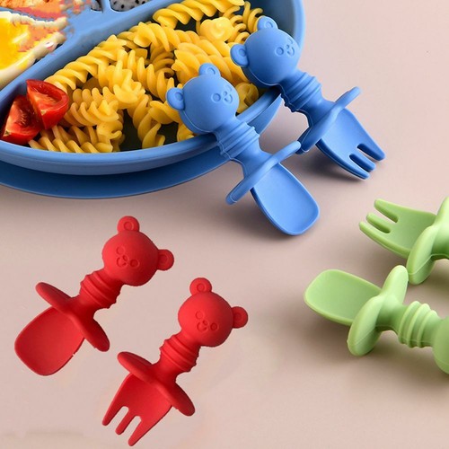 Baby silicone short handle - baby,
