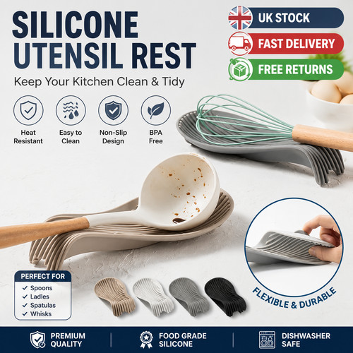 4pcs silicone spoon holder - 1/4pcs,
